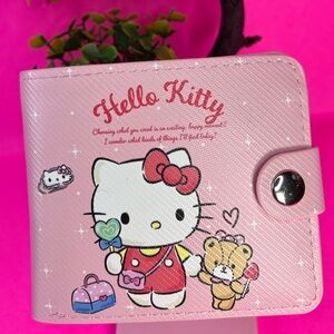 Hello Kitty Wallet, Kawaii Accessories,Sanrio, Button Wallet, Coin Holder,